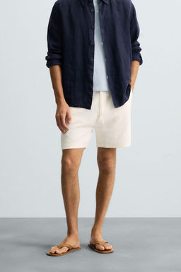 TEXTURE JOGGER BERMUDA SHORTS - Zara фото 12
