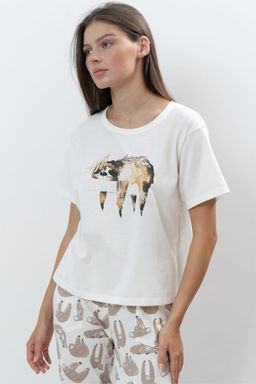 ФУТБОЛКА ЖЕНСКАЯ арт. 5501W-20247.3H-921.1283 - Almando melado фото 7