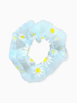 Цена за 2 шт. Резинка для волос «Ромашка» голубая, Холодное сердце