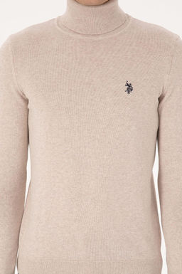 Erkek Slim Fit Bo_azl_ Yaka Ta_ Melanj Kazak - U.s. polo assn фото 6