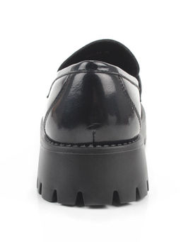 03-S77-49 BLACK Лоферы женские (натуральная кожа)