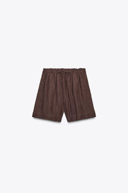 ZW COLLECTION LOOSE-FITTING SHORTS - Zara фото 7