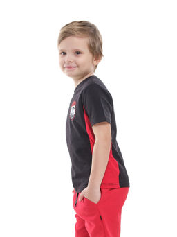 Футболка для мальчика с коротким рукавом UD 6960 черный/красный - Mini maxi фото 3
