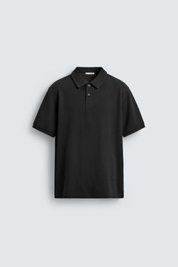 POLO REGULAR FIT ESTRUCTURA / Negro - Zara фото 7
