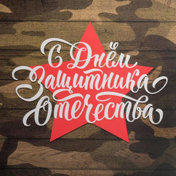 Цена за 5 шт. Коробка для печенья, кондитерская упаковка с пластиковой крышкой, 23 февраля, 21?21?3 см