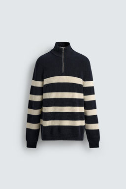 PURL KNIT QUARTER-ZIP JUMPER - Zara фото 7