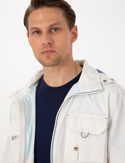 Ekru Kap__onlu Mont - Pierre cardin фото 2