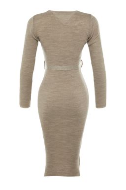 Tas Midi Triko Kemer Detayl? Elbise TWOAW22EL0009