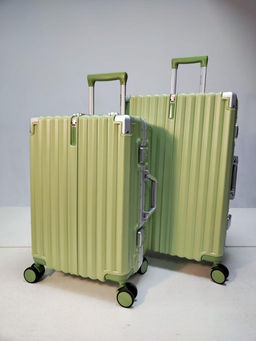 Набор из 2-х чемоданов, композит, алюминий, MIRONPAN 32415 Зеленый