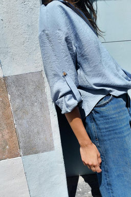SHIRT WITH TAB DETAIL - Zara фото 2