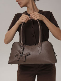 Кожаная сумка Jockey DBR 31168 коричневый торф