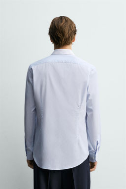 CAMISA SLIM FIT CUELLO CONTRASTE / rayas - Zara фото 3