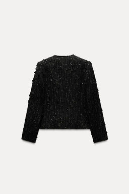 TEXTURED SEQUIN JACKET ZW COLLECTION - Zara фото 7