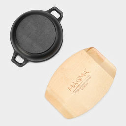 Сковорода Magma «Далат», 16,5×12,5×3,2 см, не деревянной подставке, чугун, индукция, чёрная