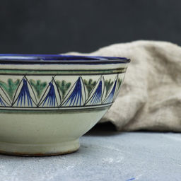 Коса Риштанская Керамика Узоры 15 см, малая, микс - Шафран фото 6