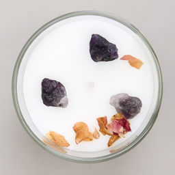 СВЕЧА АРОМАТИЗИРОВАННАЯ В СТАКАНЕ PARADISE WHITE MUSK 8*9 СМ - Lefard фото 4