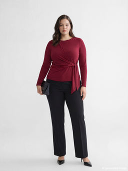 Bisiklet Yaka Ba?lama Detayl? Kad?n Body