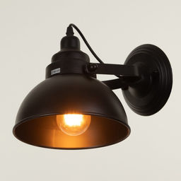 Бра "Вента" 1х40Вт Е27 черный 20х31х21,5 см
