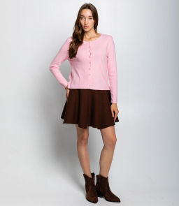 Кардиган #КТ9035 (3), розовый