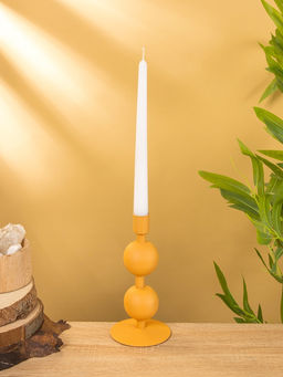 Подсвечник на 1 свечу «Песок», с 2 сферами, 8.5×8.5×18± 1 см