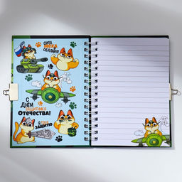 Подарочный набор 23 февраля, блокнот А6, 50 л и ручка шариковая с невидимыми чернилами - Artfox фото 4