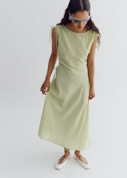 Vestido midi drapeado asim?trico - H&m фото 6