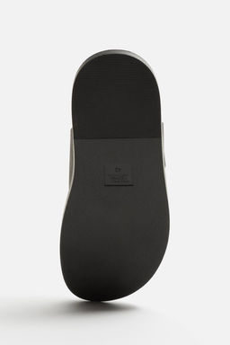 DOUBLE STRAP LEATHER SANDALS - Zara фото 6