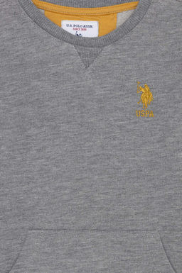 Erkek _ocuk Gri Melanj Sweatshirt