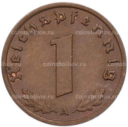 Монета 1 рейхспфенниг 1939 года A Германия