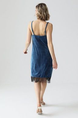 Платье в бельевом стиле из бархата - Looklikecat фото 5