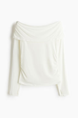 Top de deporte off-the-shoulder