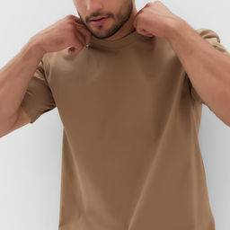 Футболка мужская MINAKU, бежевая, р-р 42-44