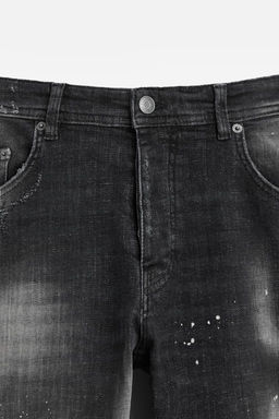 RIPPED SKINNY JEANS WITH PAINT SPLATTER - Zara фото 16