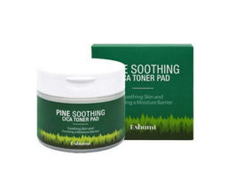 Пэды для лица с экстрактом азиатской центеллы и зеленого чая - Eshumi Pine Soothing Cica Toner Pad , 280мл