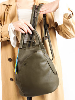 LACCOMA рюкзак Кэрри-Y2005-оливковый эко кожа хлопок