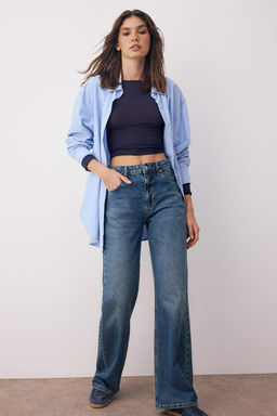 Mavi Yuksek Bel Genis Paca Wide Leg Jeans TWOAW26JE00082