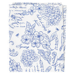 Жозефина, синий Скатерть 180х145см, длина стола до 140см, на 6 персон, хлопок Премиум 186г/м2, Домашняя мода (Россия)  фото 4