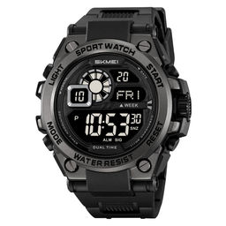 Часы наручные Skmei мужские электронные спортивные 2318black-black