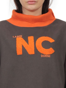 2510 DK. GRAY Толстовка женская (85% хлопок, 10% полиэстер, 5% спандекс) - Fashion фото 4