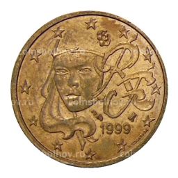 Монета 2 евроцента 1999 года Франция