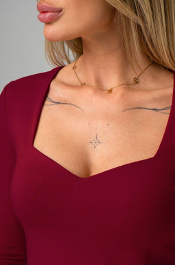 Женский лонгслив с глубоким вырезом Happyfox - Happy fox фото 4