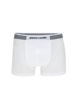 Beyaz Pamuk Modal Tekli Boxer