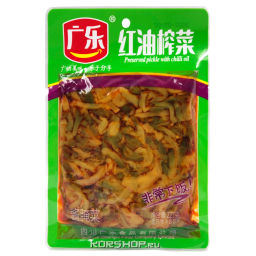 Горчица в красном масле Guangle, Китай, 180 г Акция