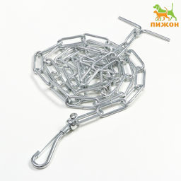 Цепь для привязи собак, сварные звенья, 1,8 м, калибр 40 мм, толщина проволки 3,6 мм