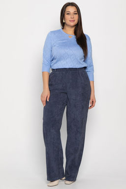 Брюки вельветовые Брауни (синие) Б14901-25М - Lt collection фото 8