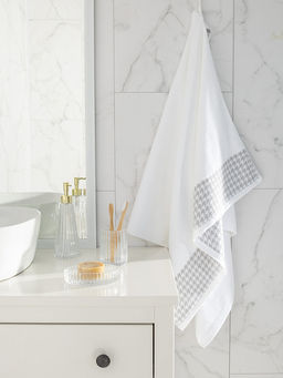 Полотенце для тела 70x130 белый махровая ткань