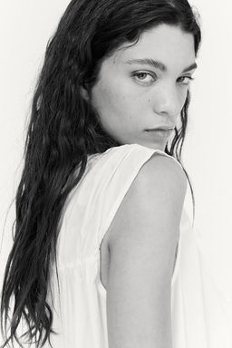 Blusa de algodon con lazadas - H&m фото 5