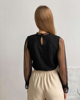 Блузка Сидни (черный) - Nadi bordo фото 7