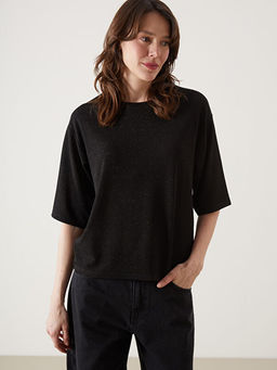 Bisiklet Yaka Kad?n Ti??rt