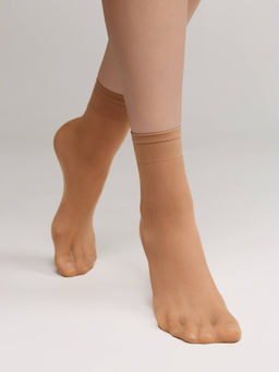 Цена за 2 пары. Носки Удлиненные CONTE TENSION SOFT 20 (1 пара) natural